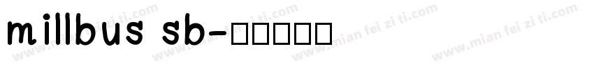 millbus sb字体转换